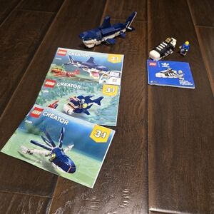 LEGO Creator Deep Sea Creatures 31088 shark squid  Adidas shoe sneakers figure